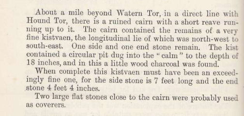 Wild Tor N.E.1 Cairn